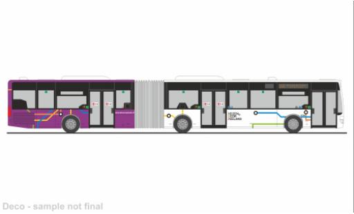 Modelauto Mercedes Citaro G 2006 Connexxion Zeeland (NL) 1/87 Rietze