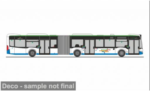 Modelauto Mercedes Citaro G 2012 Bahnen d.Stadt Monheim 1/87 Rietze