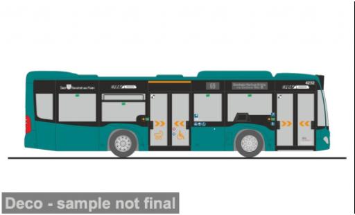 Modelauto Mercedes Citaro K 2012 traffiQ Frankfurt 1/87 Rietze