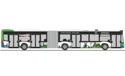 Modelauto Mercedes Citaro G Regiobus Potsdam Mittelmark 2015 1/87 Rietze