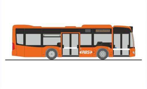 Modelauto Mercedes Citaro K RBS (CH) 2012 1/87 Rietze