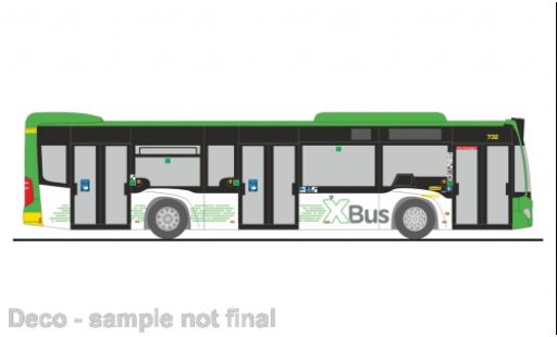 Modelauto Mercedes Citaro Base Stoag Oberhausen XBus 2015 1/87 Rietze