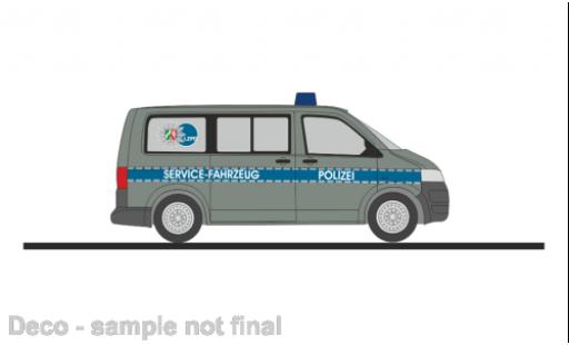 Modelauto Volkswagen T5 T5 GP bus politie Servicefahrzeug 2010 1/87 Rietze