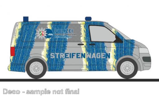 Modelauto Volkswagen T5 T5 GP strepenwagen politie NRW 2010 1/87 Rietze