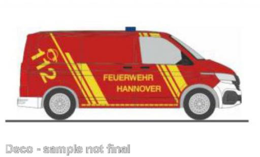 Modelauto Volkswagen T6 T6.1 .1 bestelwagen brandweer Hannover 1/87 Rietze