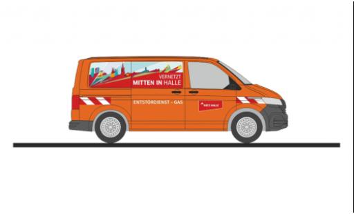 Modelauto Volkswagen T6 T6 bus Entst&Atilde;&para;rdienst Halle 1/87 Rietze
