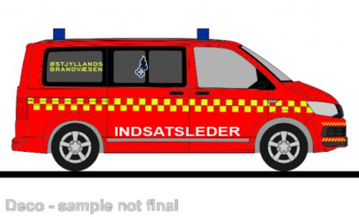 Modelauto Volkswagen T6 T6 bus Ostjyllands Brandvaesen (DK) 1/87 Rietze
