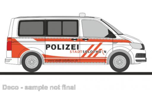 Modelauto Volkswagen T6 T6 bus politie Solothurn (CH) 1/87 Rietze
