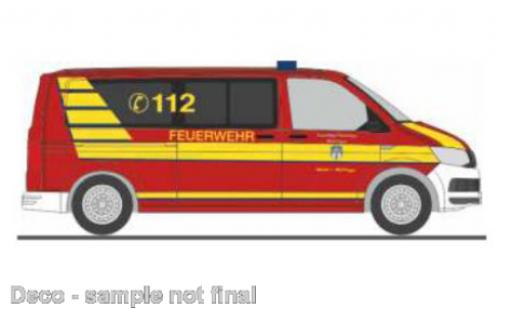 Modelauto Volkswagen T6 T6 bus brandweer Meiningen 1/87 Rietze