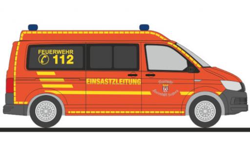 Modelauto Volkswagen T6 T6 bus brandweer Siegburg 1/87 Rietze