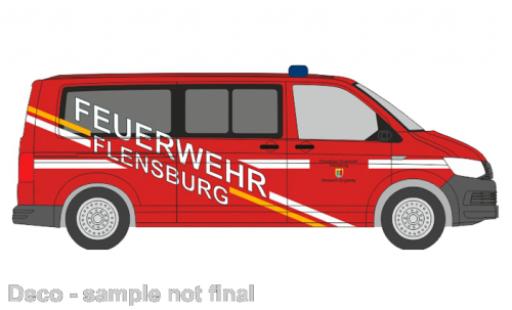Modelauto Volkswagen T6 T6 brandweer Flensburg - Engelsby 1/87 Rietze
