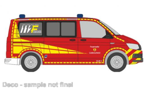 Modelauto Volkswagen T6 T6 brandweer L&Atilde;&frac14;denscheid 1/87 Rietze