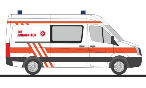 Modelauto Volkswagen Crafter Base Die Johanniter 1/87 Rietze