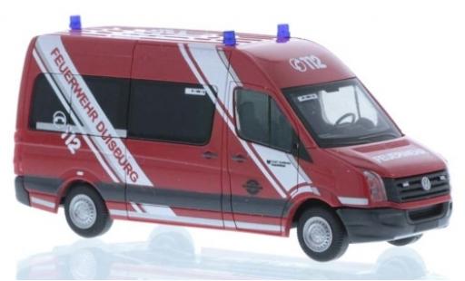 Modelauto Volkswagen Crafter Base Brandweer Duisburg 2011 1/87 Rietze
