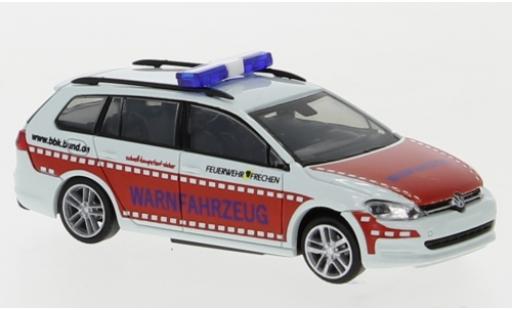 Modelauto Volkswagen Golf Variant VII Brandweer Frechen - Warnfahrzeug 1/87 Rietze
