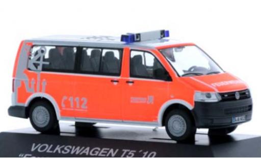 Modelauto Volkswagen T5 T5 GP Bus Brandweer D&Atilde;&frac14;sseldorf 2010 1/87 Rietze