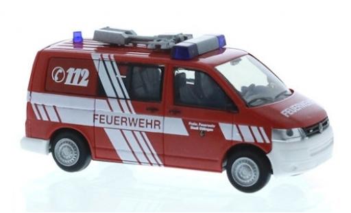 Modelauto Volkswagen T5 T5 GP Brandweer Ettlingen 2010 1/87 Rietze