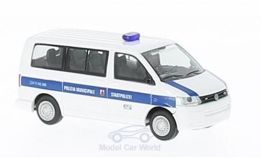 Modelauto Volkswagen T5 T5 GP Polizia Municipale (IT) zonder Vitrine 1/87 Rietze