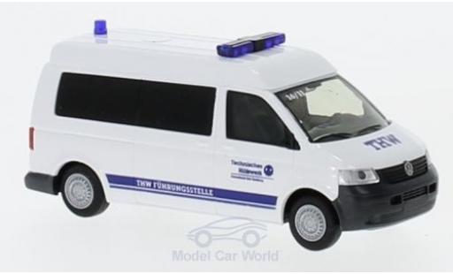 Modelauto Volkswagen T5 T5 Hochdak Bus THW Bad Homburg 2003 1/87 Rietze