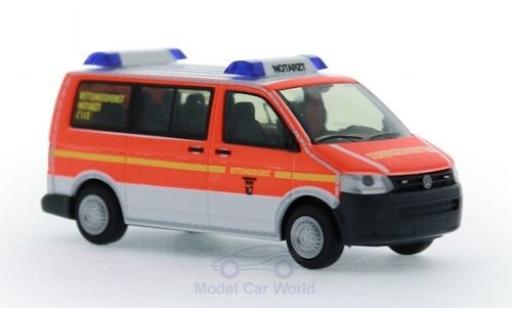 Modelauto Volkswagen T5 T5 GP Rettungsdienst BF Flensburg 2010 1/87 Rietze
