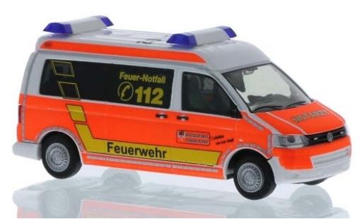 Modelauto Volkswagen T5 T5 GP RTW Brandweer Remscheid 2010 1/87 Rietze