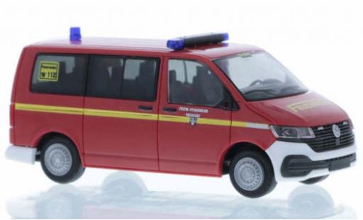 Modelauto Volkswagen T6 T6.1 .1 Brandweer Prisdorf court- empattement 1/87 Rietze