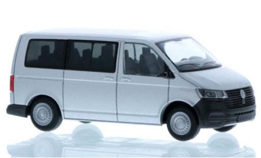 Modelauto Volkswagen T6 T6.1 .1 grijs court- empattement 1/87 Rietze