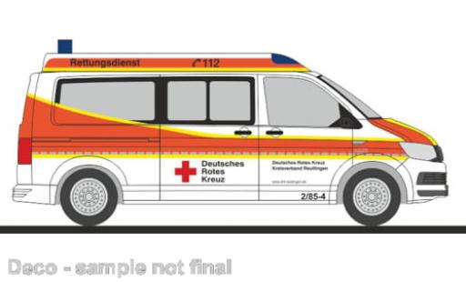 Modelauto Volkswagen T6 T6 Bus DRK KV Reutlingen 1/87 Rietze