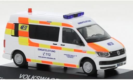 Modelauto Volkswagen T6 T6 Bus Einsatzleitung Aicher Ambulance 1/87 Rietze