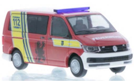 Modelauto Volkswagen T6 T6 Bus Brandweer Chemnitz 1/87 Rietze