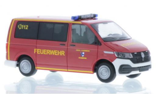 Modelauto Volkswagen T6 T6 Bus Brandweer Stammham / Inn 1/87 Rietze