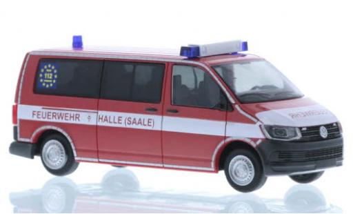 Modelauto Volkswagen T6 T6 Brandweer Halle-Saale plus long empattement 1/87 Rietze