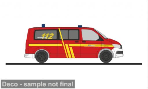 Modelauto Volkswagen T6 T6 Brandweer Krefeld 1/87 Rietze