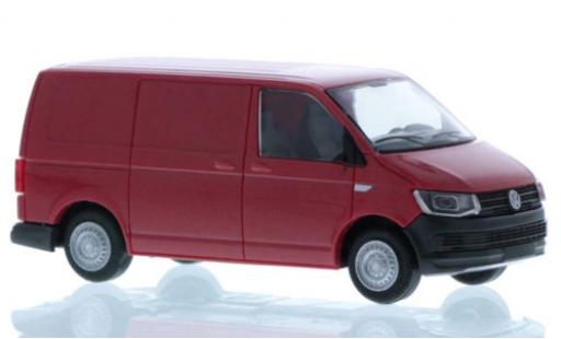 Modelauto Volkswagen T6 T6 bestelwagen rood court- empattement 1/87 Rietze