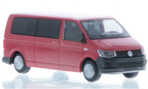 Modelauto Volkswagen T6 T6 LR Bus FD rood 1/87 Rietze
