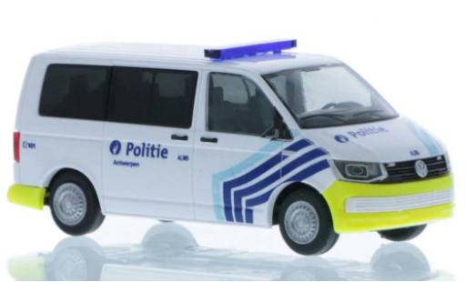 Modelauto Volkswagen T6 T6 Politie (BE) court- empattement 1/87 Rietze