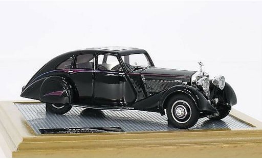 Rolls Royce Phantom Continental 1/43 Ilario II Park Ward Streamline Saloon zwart 1934 modelauto