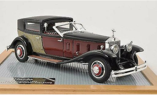 Rolls Royce Phantom 1933 1/43 Ilario II Special Town Car Brewster zwart/rood/beige modelauto