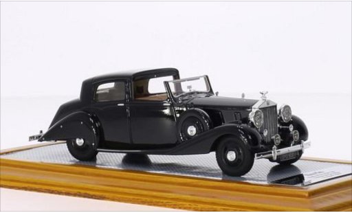 Rolls Royce Phantom Hooper 1/43 Ilario III Sedanca De Ville zwart RHD 1937 modelauto
