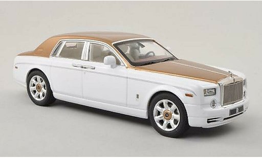 Rolls Royce Phantom 2010 1/43 IXO wit/gold LHD modelauto