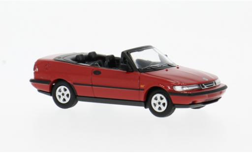Modelauto Saab 900 Aero Turbo 16S () Cabriolet rood 1987 1/87 Minichamps