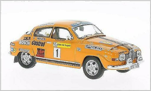 Saab 96 Rally Sweden 1/43 IXO V4 No.1 Zweden 1975 /H.Sylvan modelauto