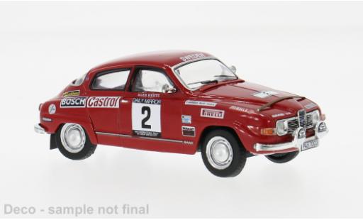 Modelauto Saab 96 RAC Rally V4 1971 #2 S.Blomqvist/A.Hertz 1/43 IXO