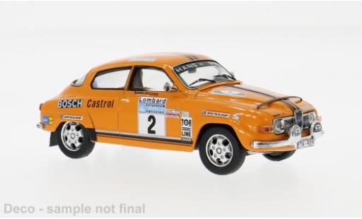 Modelauto Saab 96 RAC Rally V4 1974 #2 S.Blomqvist/H.Sylvan 1/43 IXO