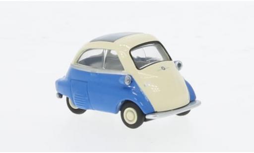 Modelauto Bmw Isetta 250 blauw/beige 1/64 Schuco