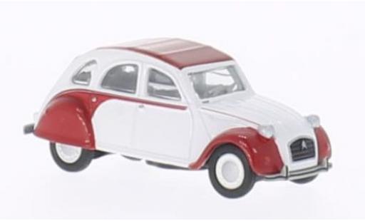 Modelauto Citroen 2CV Dolly wit/rood 1/87 Schuco