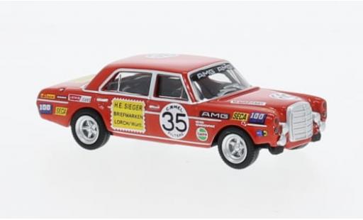 Modelauto Mercedes 300 6.8 SEL No.35 AMG Briefmarken winnaar 24h Spa 1971 1/87 Schuco