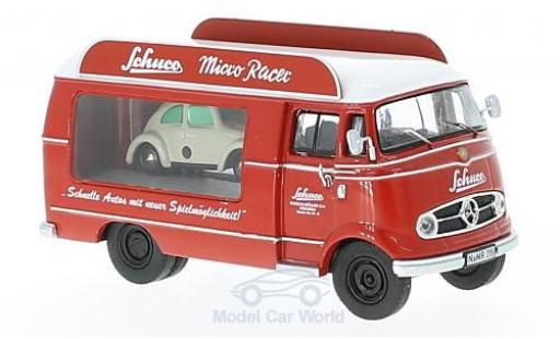 Modelauto Mercedes L319 Base Micro Racer Werbewagen met Piccolo Volkswagen K&Atilde;&curren;fer 1/43 Schuco