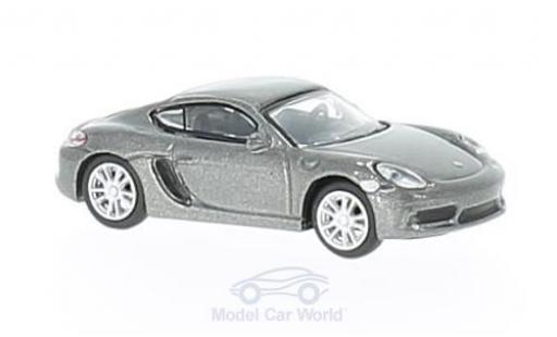 Modelauto Porsche 718 S metallic grijs 1/87 Schuco