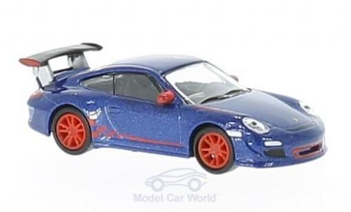 Modelauto Porsche 911 GT3 RS metallic blauw 1/87 Schuco